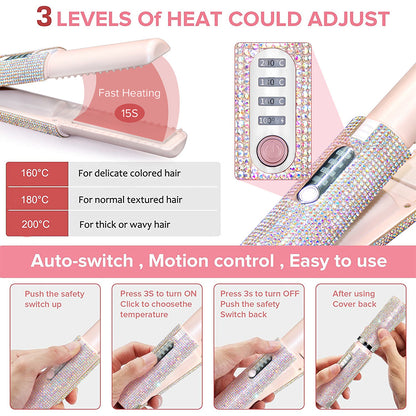 Mini Wireless Hair Straightener